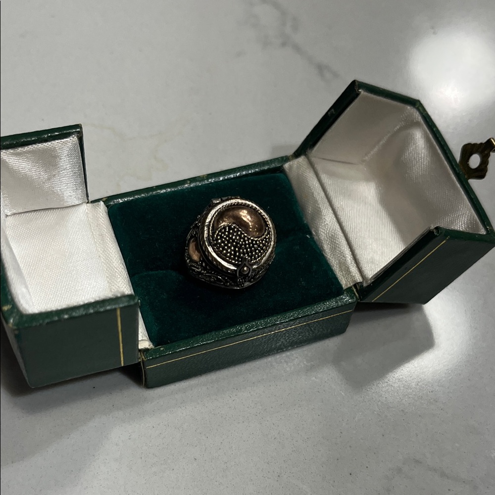 Sterling silver “poison ring”